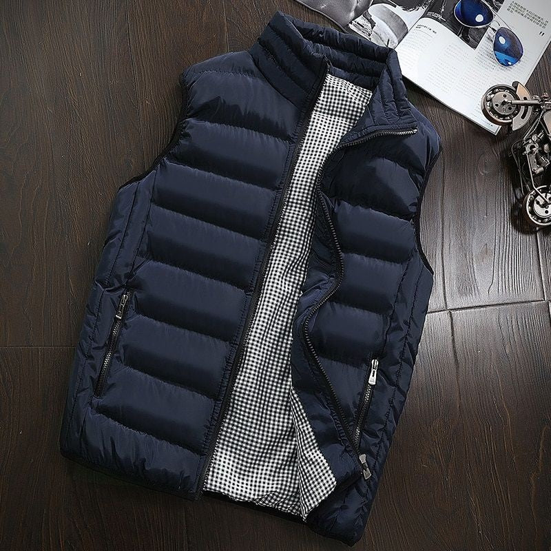 Pufferweste - Herren Zip-Up Winter Bodywarmer Winter Gilet-HauteBerlin