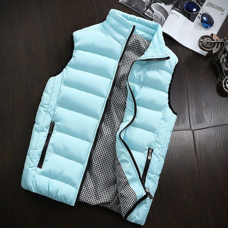 Pufferweste - Herren Zip-Up Winter Bodywarmer Winter Gilet-HauteBerlin