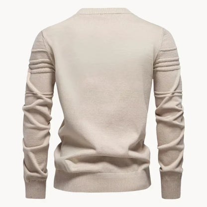Pullover – Rundhalsausschnitt – Normale Passform – Strickpullover – Herrenpullover-HauteBerlin