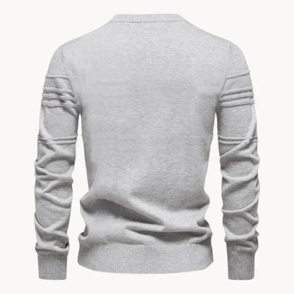 Pullover – Rundhalsausschnitt – Normale Passform – Strickpullover – Herrenpullover-HauteBerlin