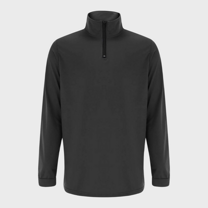 Pullover mit halbem Reißverschluss | Langarmshirt | Pullover | Sweatshirt | Herrenbekleidung-HauteBerlin
