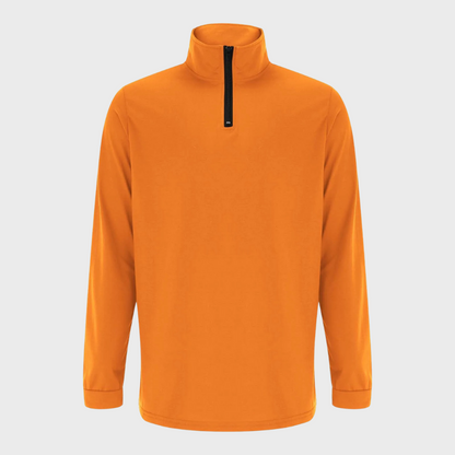 Pullover mit halbem Reißverschluss | Langarmshirt | Pullover | Sweatshirt | Herrenbekleidung-HauteBerlin