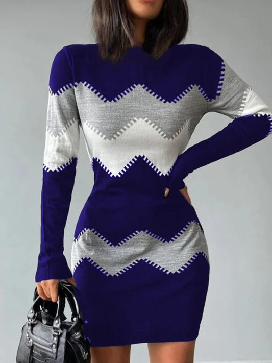 Pulloverkleid | Lange Ärmel | Slim Fit | Strickkleid | Minikleid-HauteBerlin