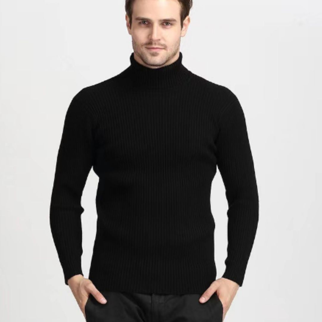 Rollkragenpullover – Slim Fit Strickpullover mit Rollkragen für Herren-HauteBerlin