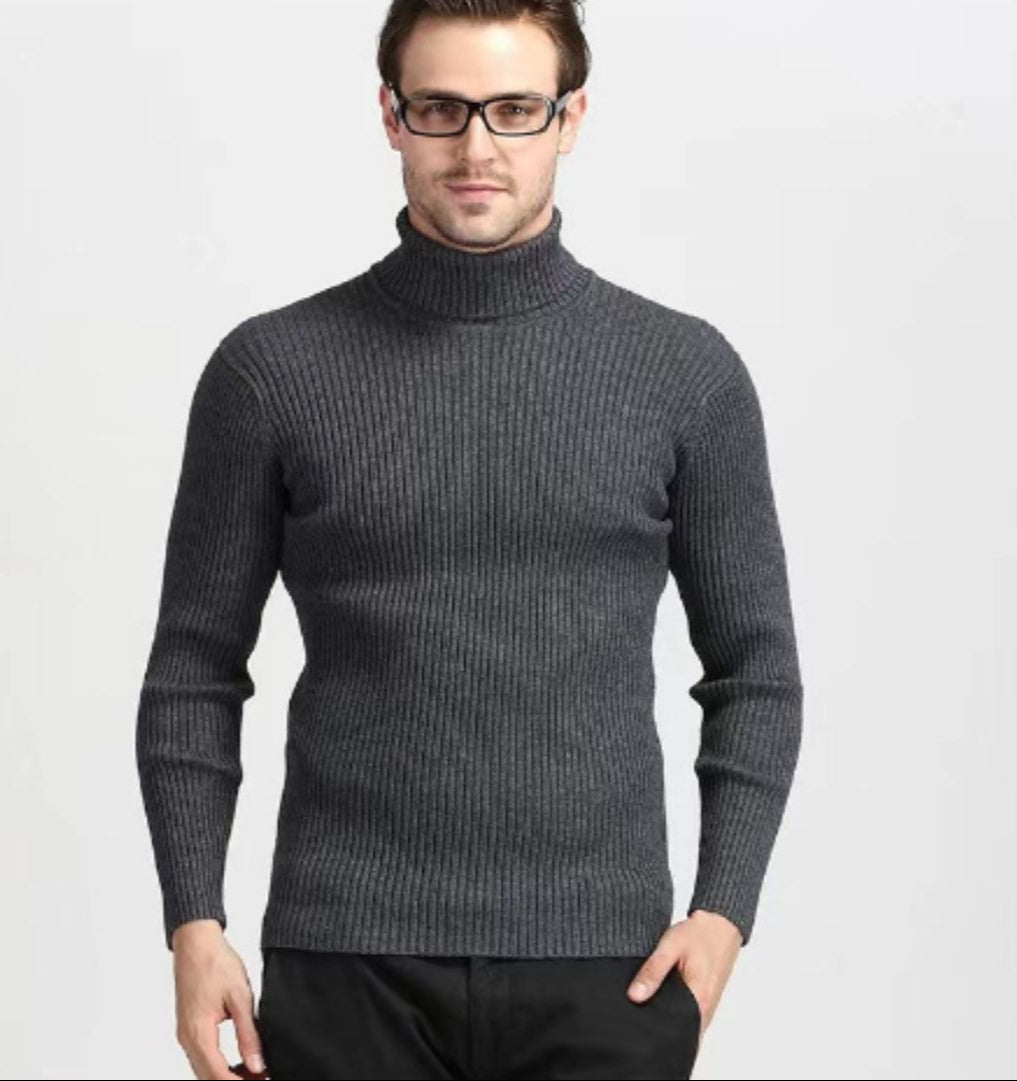 Rollkragenpullover – Slim Fit Strickpullover mit Rollkragen für Herren-HauteBerlin
