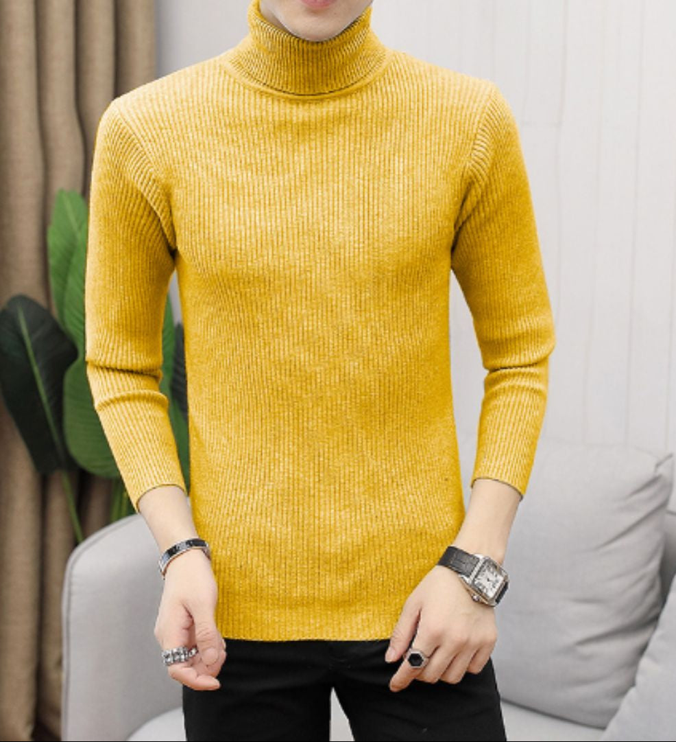 Rollkragenpullover – Slim Fit Strickpullover mit Rollkragen für Herren-HauteBerlin