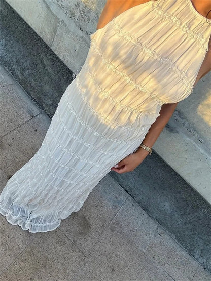 Rückenfreies Kleid – Elegant – Neckholder – Maxikleid – Sommerkleid-HauteBerlin
