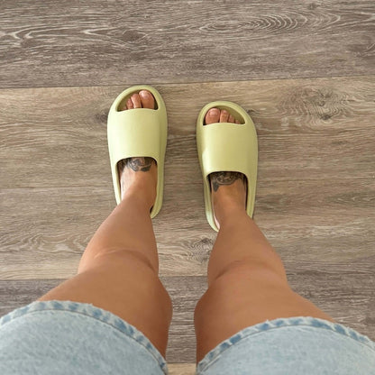Sandalen Damen | Gepolsterte Slides | Leicht und Rutschfest-HauteBerlin