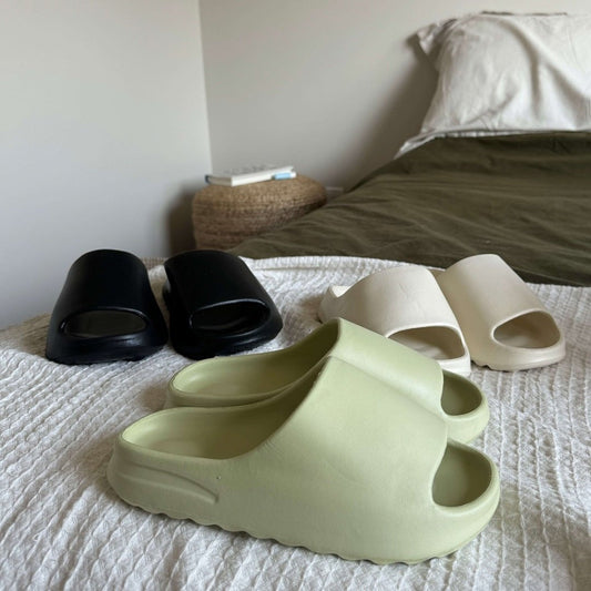 Sandalen Damen | Gepolsterte Slides | Leicht und Rutschfest-HauteBerlin