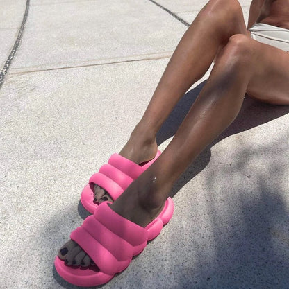 Sandalen Damen | Gesteppt und Gepolstert | Sommer Leicht-HauteBerlin