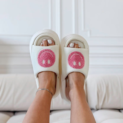 Sandalen Damen | Plateau mit Smiley | Gepolstert Sommer-HauteBerlin