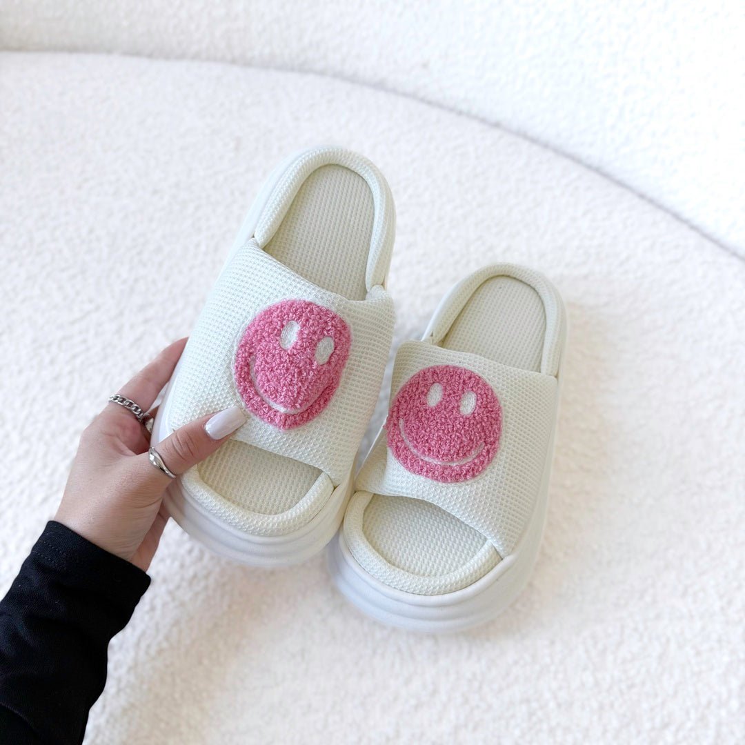 Sandalen Damen | Plateau mit Smiley | Gepolstert Sommer-HauteBerlin