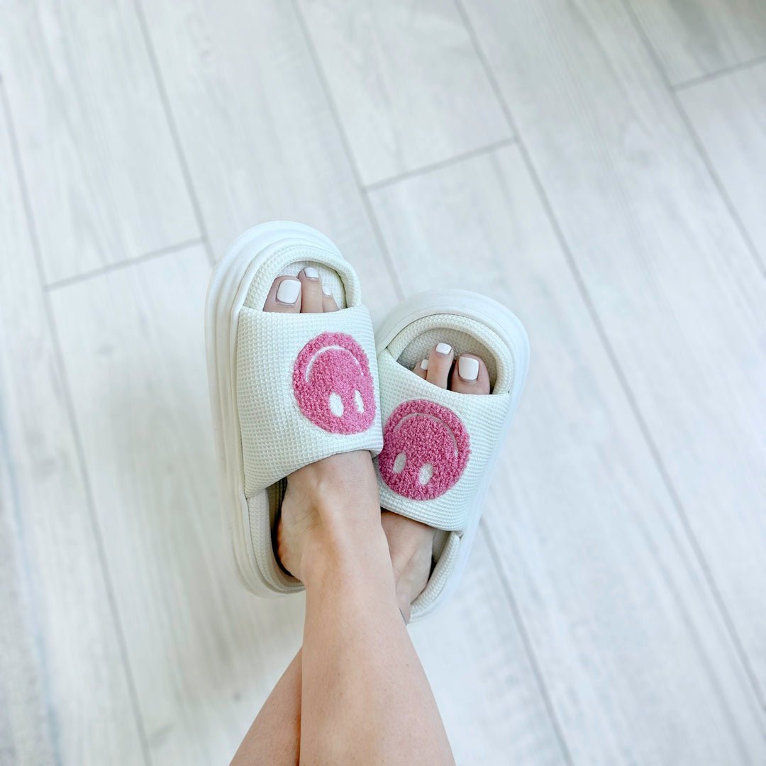 Sandalen Damen | Plateau mit Smiley | Gepolstert Sommer-HauteBerlin