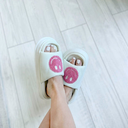 Sandalen Damen | Plateau mit Smiley | Gepolstert Sommer-HauteBerlin