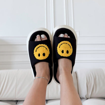 Sandalen Damen | Plateau mit Smiley | Gepolstert Sommer-HauteBerlin