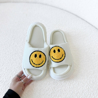 Sandalen Damen | Plateau mit Smiley | Gepolstert Sommer-HauteBerlin
