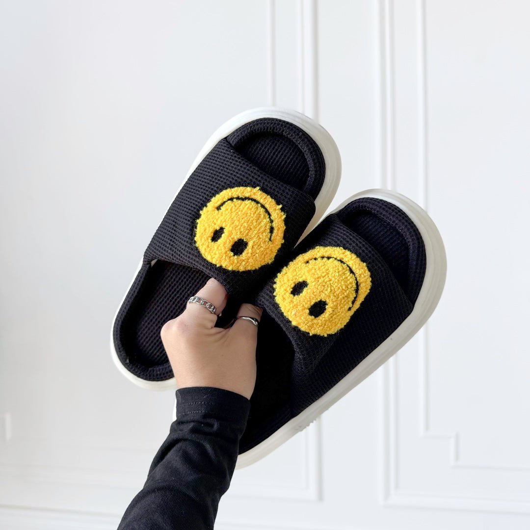 Sandalen Damen | Plateau mit Smiley | Gepolstert Sommer-HauteBerlin