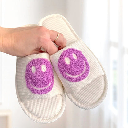 Sandalen Damen | Smiley Bestickt | Gepolstert Sommer-HauteBerlin
