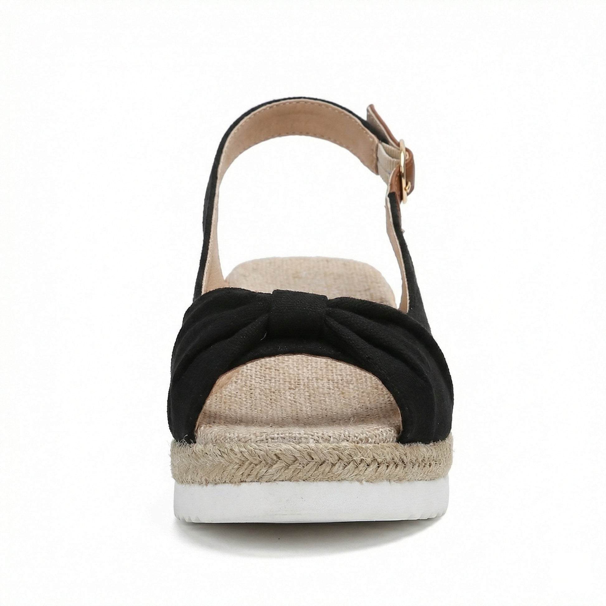 Sandalen mit Keilabsatz – offene Zehen – verstellbarer Riemen – Plateausandalen – Damensandalen-HauteBerlin