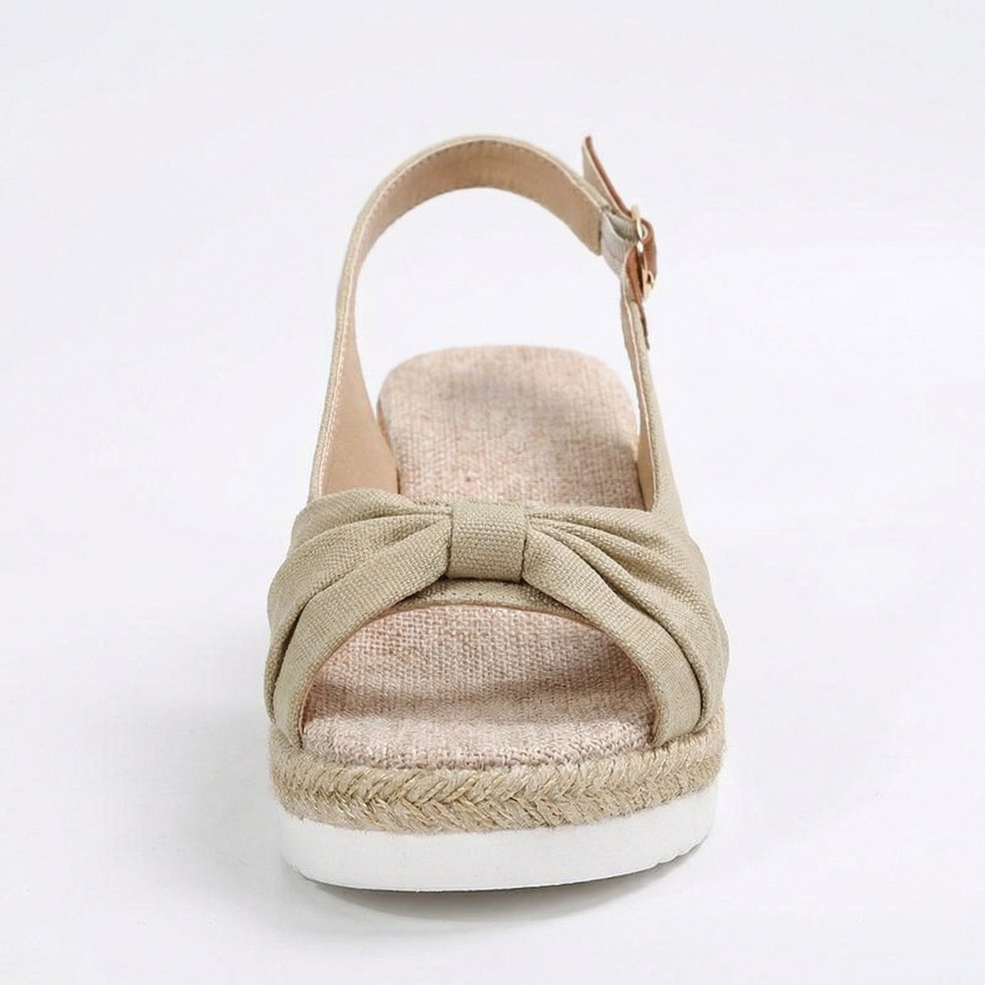Sandalen mit Keilabsatz – offene Zehen – verstellbarer Riemen – Plateausandalen – Damensandalen-HauteBerlin