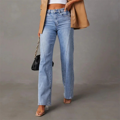 Schlaghose Jeans | Hellblau | Wide-Leg | Hoher Bund-HauteBerlin