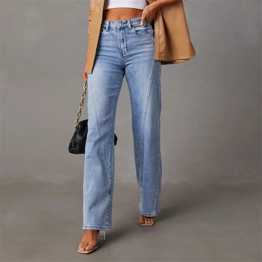Schlaghose Jeans | Hellblau | Wide-Leg | Hoher Bund-HauteBerlin