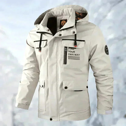 Schneefeste Jacke | Wasserdicht | Mit Kapuze | Einsatzjacke | Winterjacke für Herren-HauteBerlin