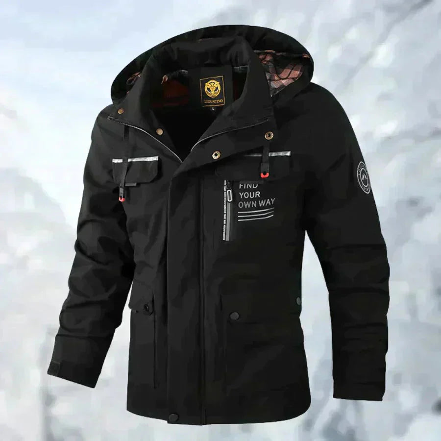 Schneefeste Jacke | Wasserdicht | Mit Kapuze | Einsatzjacke | Winterjacke für Herren-HauteBerlin