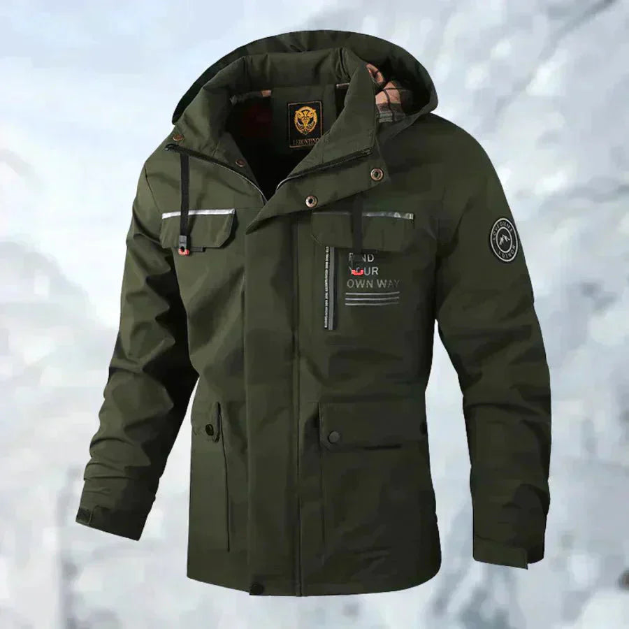 Schneefeste Jacke | Wasserdicht | Mit Kapuze | Einsatzjacke | Winterjacke für Herren-HauteBerlin