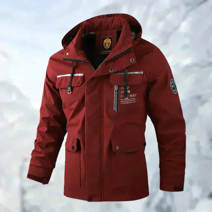 Schneefeste Jacke | Wasserdicht | Mit Kapuze | Einsatzjacke | Winterjacke für Herren-HauteBerlin