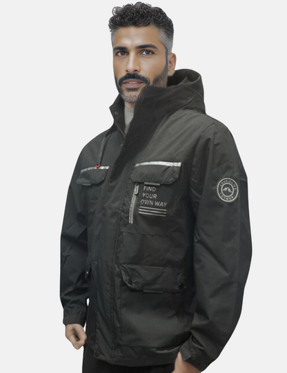 Schneefeste Jacke | Wasserdicht | Mit Kapuze | Einsatzjacke | Winterjacke für Herren-HauteBerlin