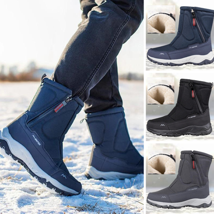 Schneestiefel – Mit Fell gefüttert – Rutschfest – Winterstiefel – Herrenstiefel-HauteBerlin