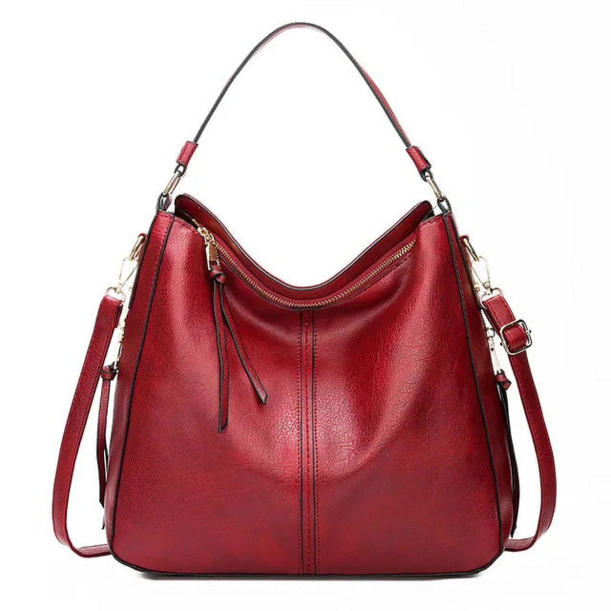 Schultertasche Damen | Hobo Tasche | Verstellbarer Schultergurt | Reißverschluss-HauteBerlin