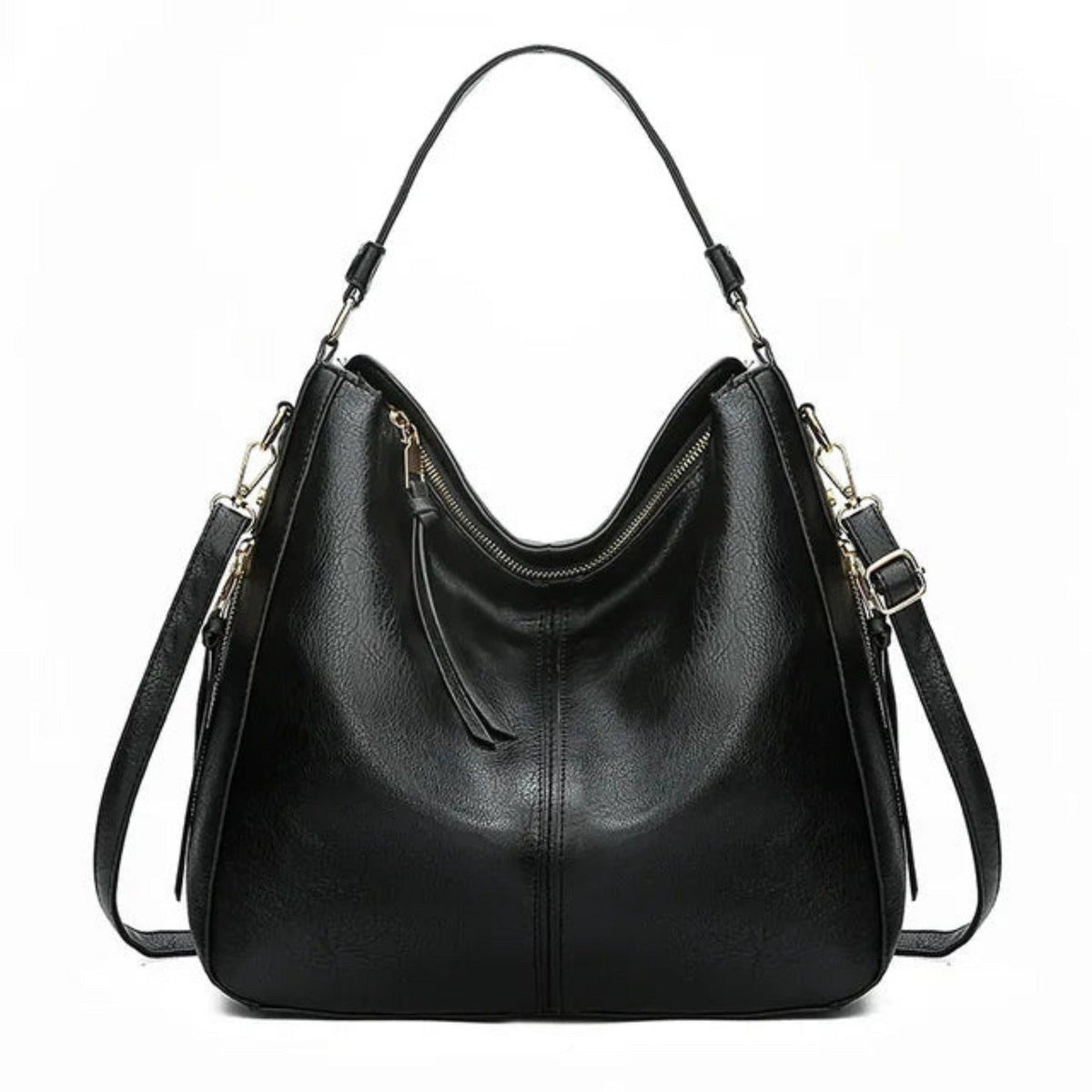 Schultertasche Damen | Hobo Tasche | Verstellbarer Schultergurt | Reißverschluss-HauteBerlin