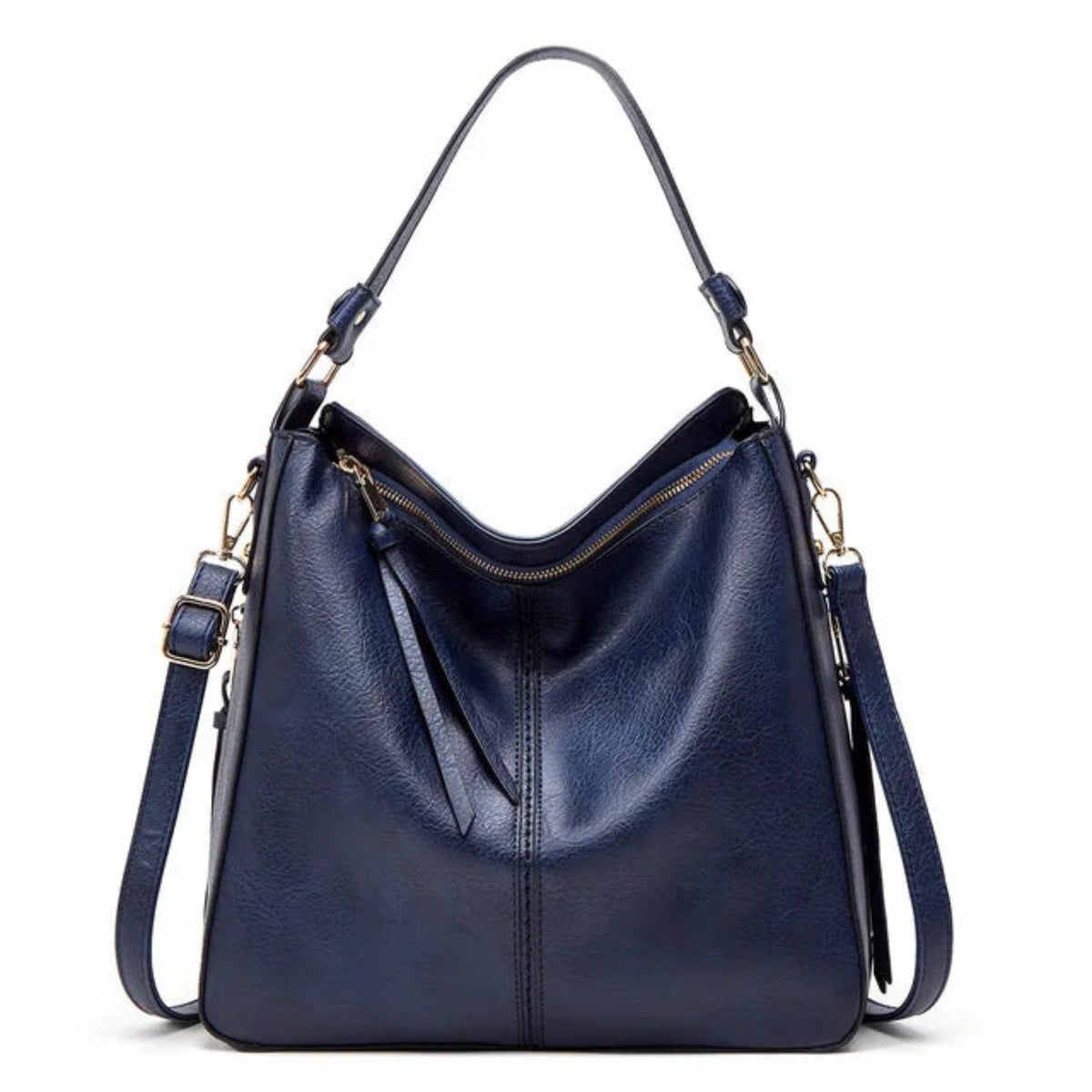 Schultertasche Damen | Hobo Tasche | Verstellbarer Schultergurt | Reißverschluss-HauteBerlin