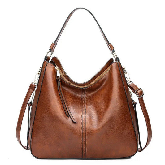 Schultertasche Damen | Hobo Tasche | Verstellbarer Schultergurt | Reißverschluss-HauteBerlin