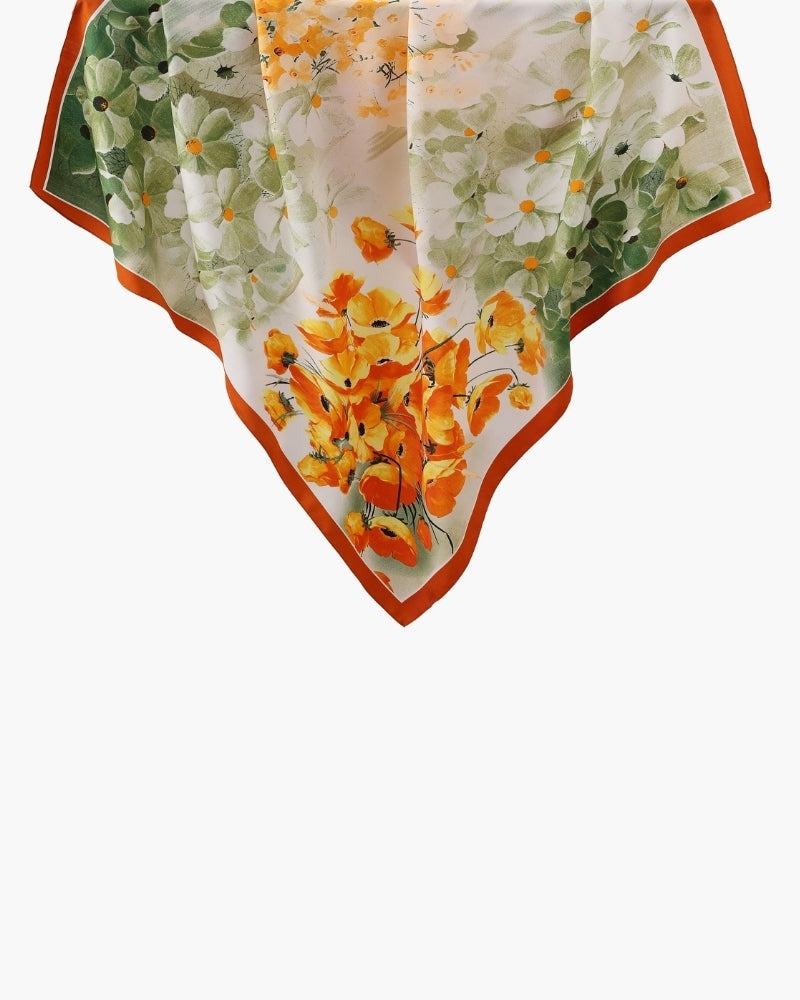 Seidentuch Damen | Twill Seide | Halstuch | Sechs Kunstdrucke-HauteBerlin