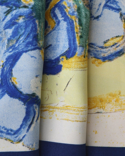 Seidentuch Damen | Twill Seide | Halstuch | Sechs Kunstdrucke-HauteBerlin