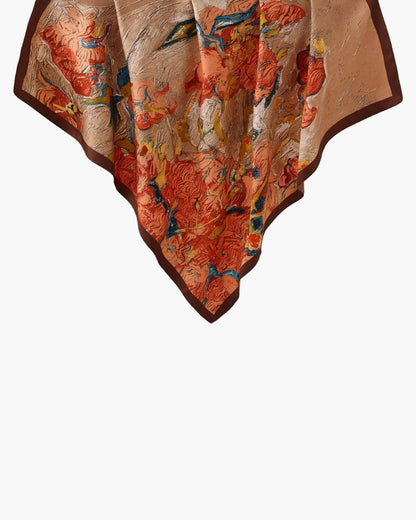 Seidentuch Damen | Twill Seide | Halstuch | Sechs Kunstdrucke-HauteBerlin