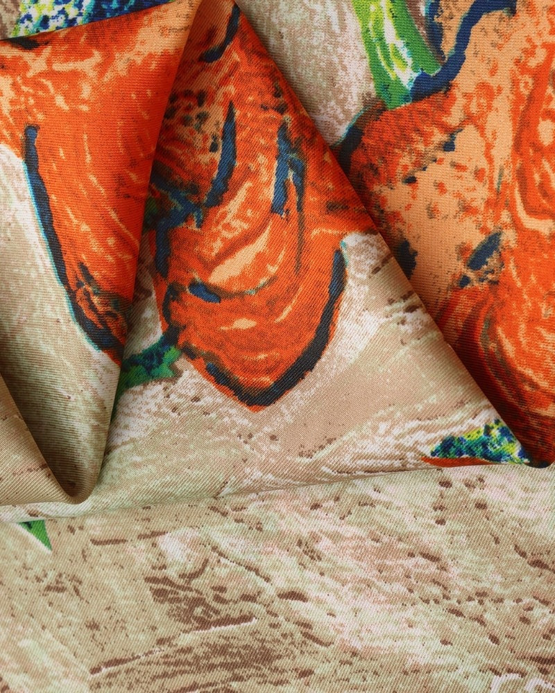 Seidentuch Damen | Twill Seide | Halstuch | Sechs Kunstdrucke-HauteBerlin
