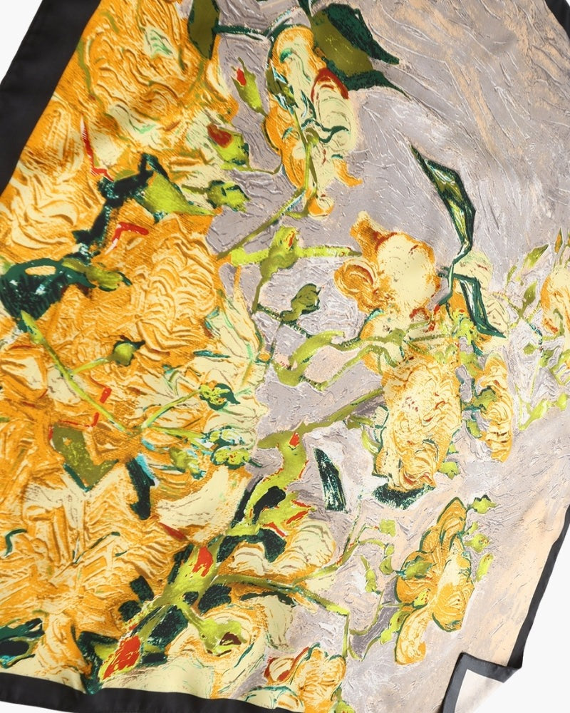 Seidentuch Damen | Twill Seide | Halstuch | Sechs Kunstdrucke-HauteBerlin