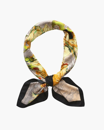 Seidentuch Damen | Twill Seide | Halstuch | Sechs Kunstdrucke-HauteBerlin