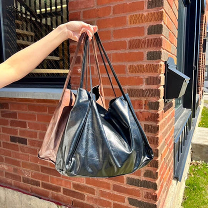 Shopper Tasche Damen | Kunstleder | Große Schultertasche-HauteBerlin