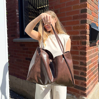 Shopper Tasche Damen | Kunstleder | Große Schultertasche-HauteBerlin