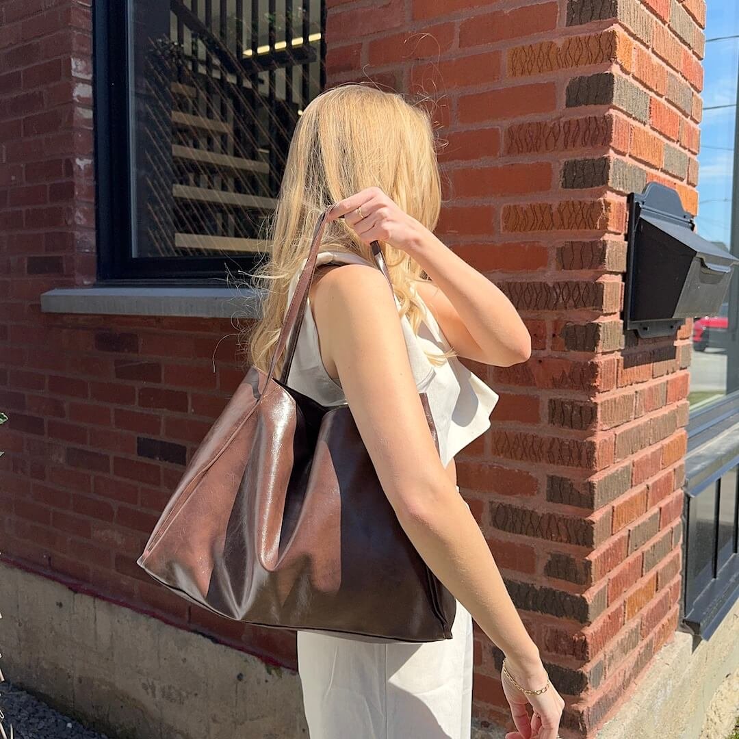 Shopper Tasche Damen | Kunstleder | Große Schultertasche-HauteBerlin