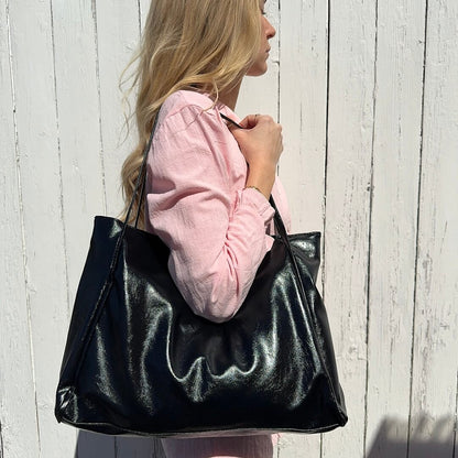 Shopper Tasche Damen | Kunstleder | Große Schultertasche-HauteBerlin