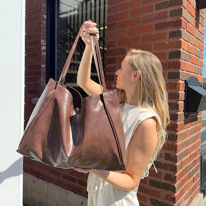 Shopper Tasche Damen | Kunstleder | Große Schultertasche-HauteBerlin