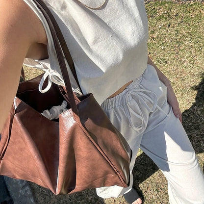 Shopper Tasche Damen | Kunstleder | Große Schultertasche-HauteBerlin