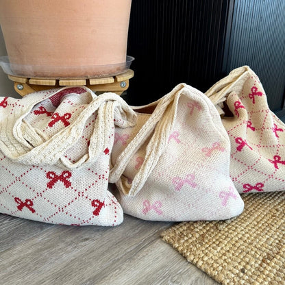 Shopper Tasche | Gehäkelt | Schleifen Muster-HauteBerlin