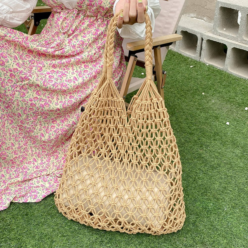 Shopper Tasche | Gehäkelt | Sommer Schultertasche-HauteBerlin